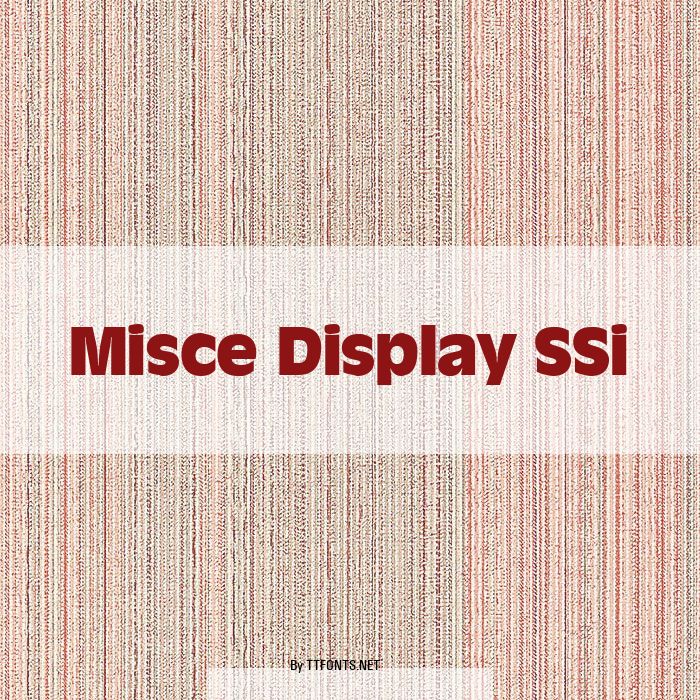 Misce Display SSi example